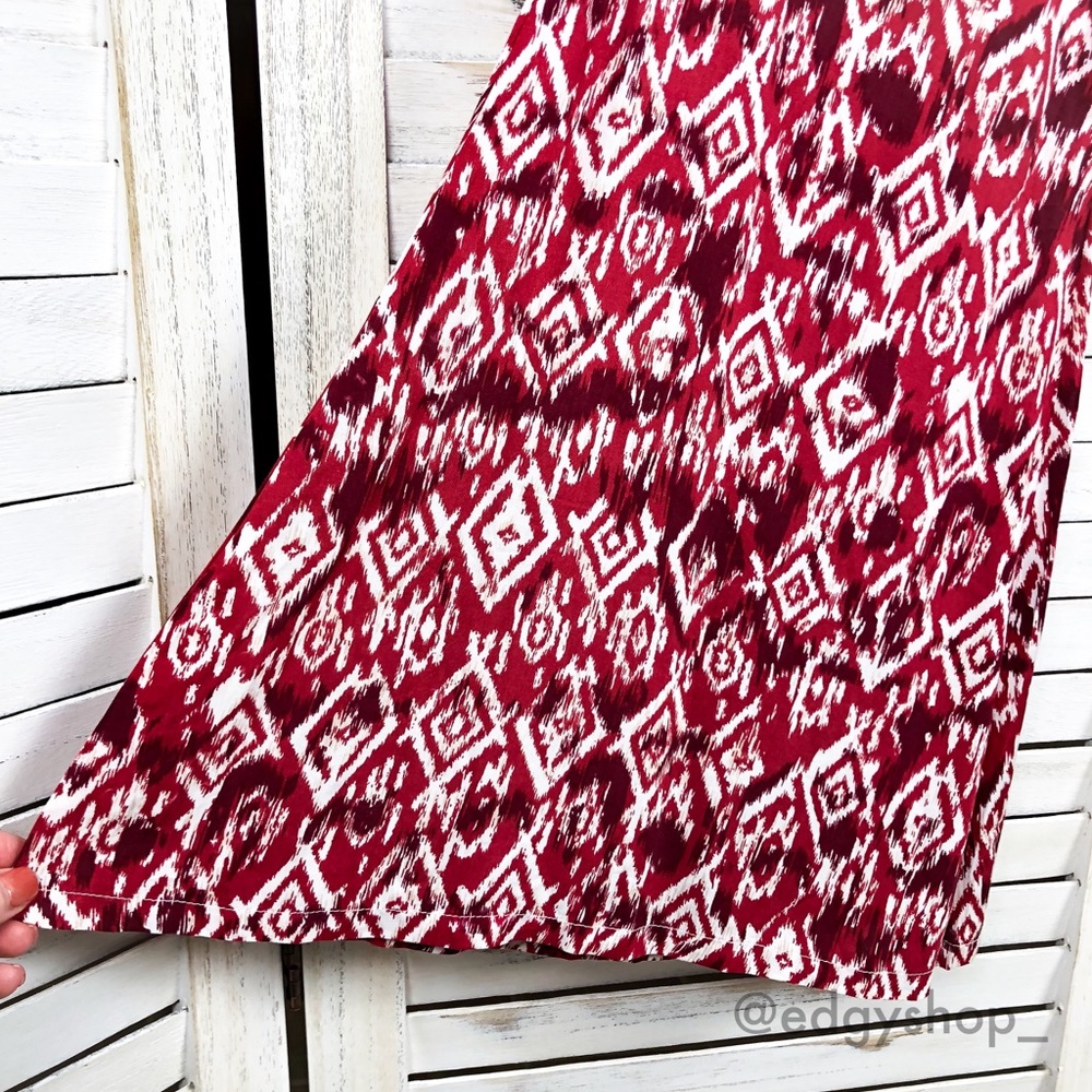 [LF] Millau Woven Tribal Bell Bottom Print Pants - Picture 4 of 7